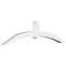 Ekena Millwork Archdale Architectural Grade PVC Gable Bracket, 72"W x 18"H x 4"D x 4"F, 6/12 Pitch GBP072X18X0404ARC00 - alternate 1
